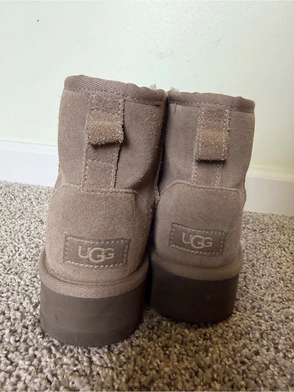 Ugg girls platform boots